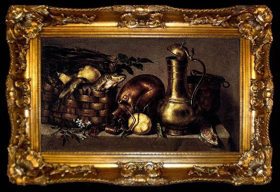framed  Antonio Ponce Still-Life in the Kitchen, ta009-2